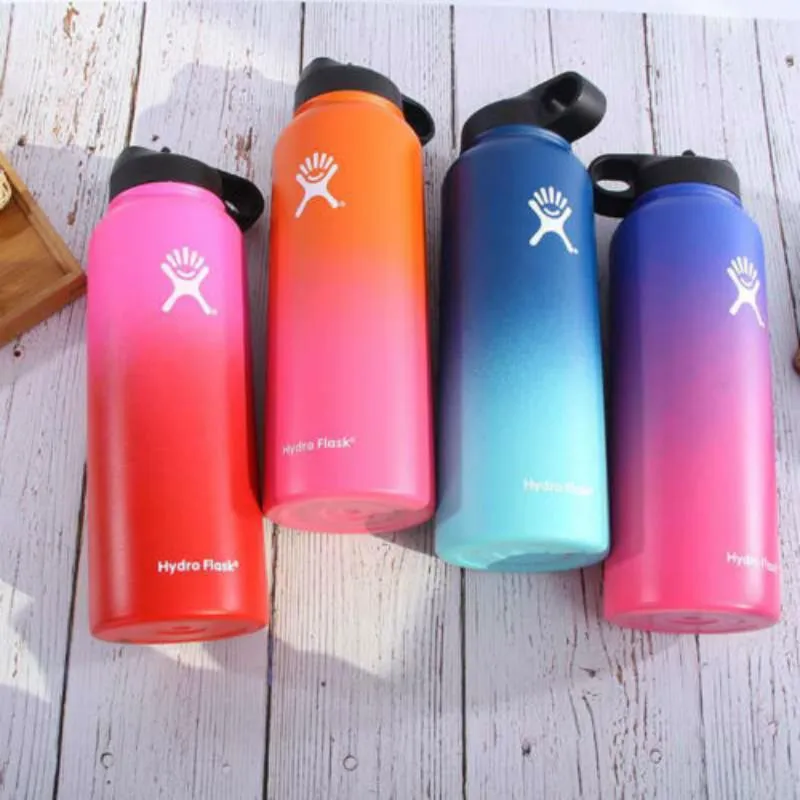 Original Hydro Flask Stainless Steel Water Bottles With Flex Cap (32/40 oz)- Save Upto 65% Off