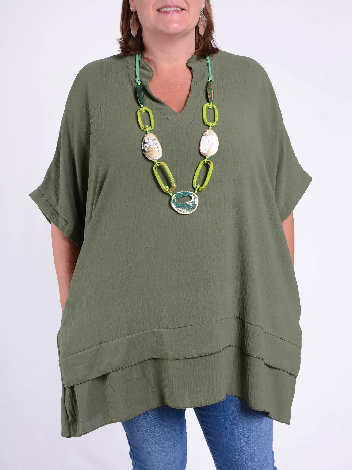 Oversized Lagenlook Tunic with pockets - TP1005