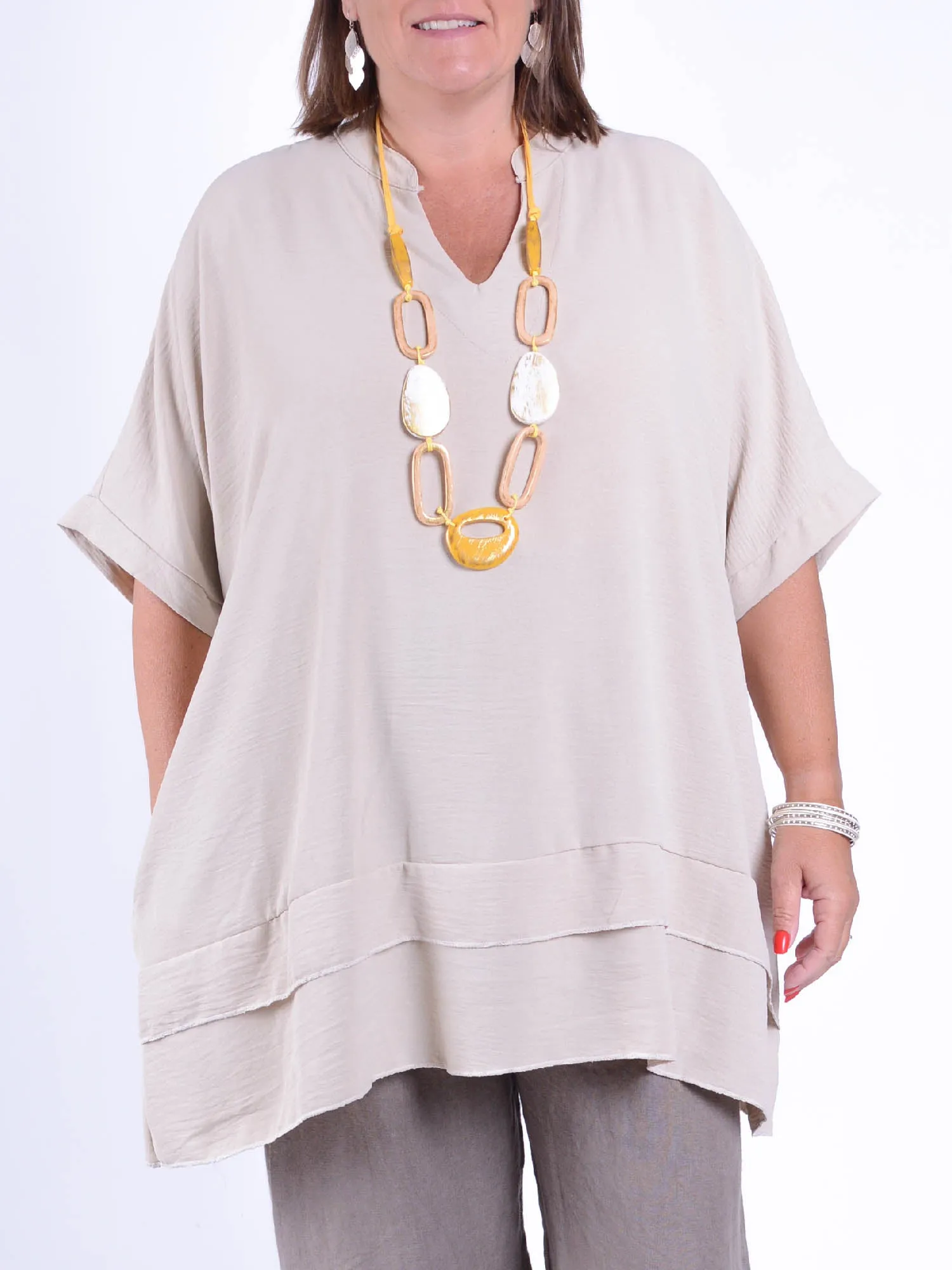 Oversized Lagenlook Tunic with pockets - TP1005