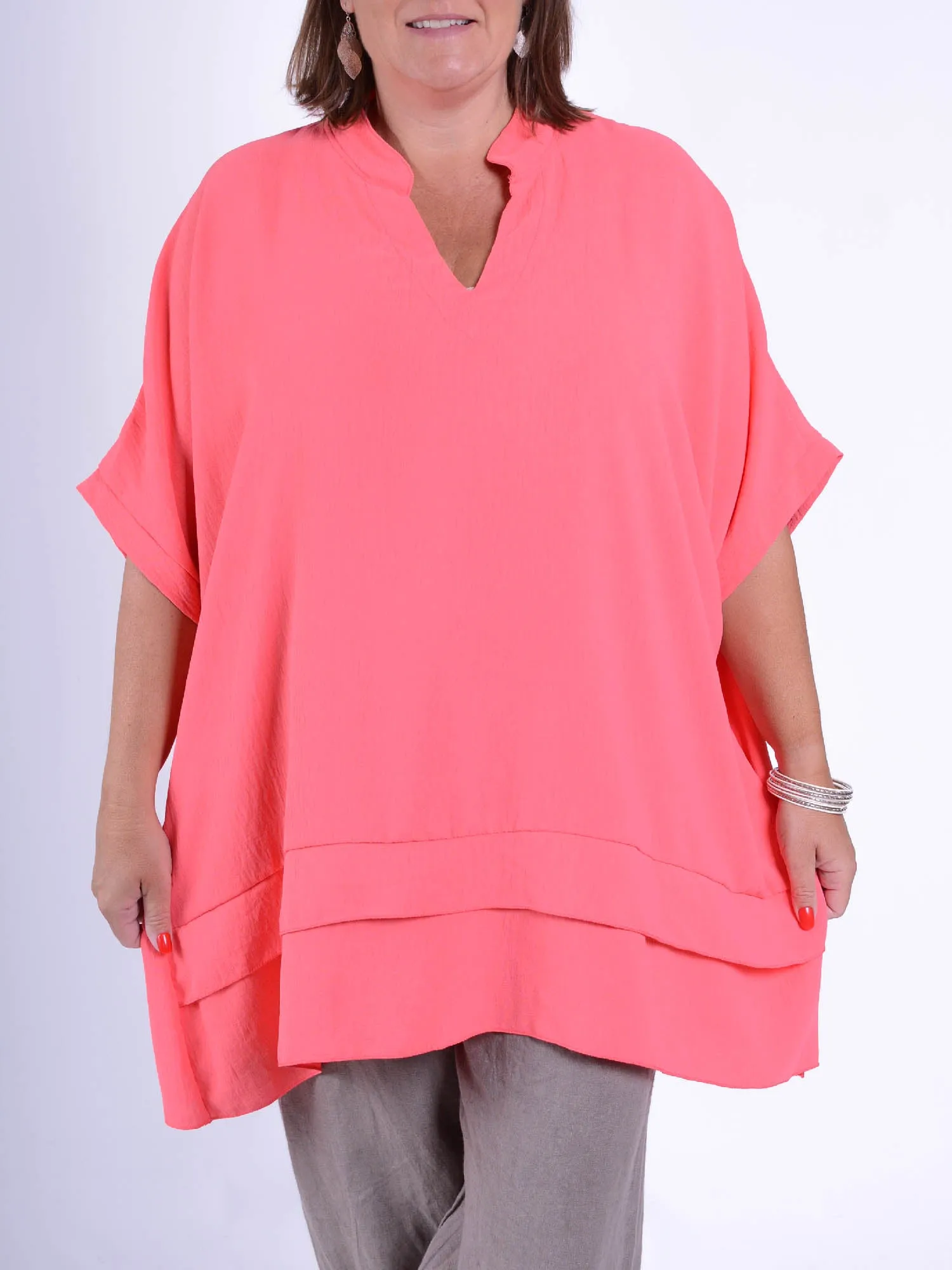 Oversized Lagenlook Tunic with pockets - TP1005