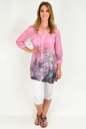 Pink Orchid Tunic Shirt