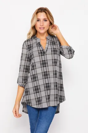 Plaid Gabby Top