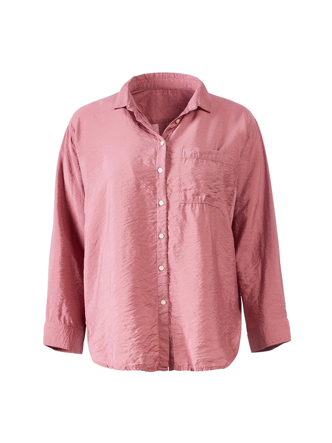 Pocket Tunic Shirt in Ethereal Rose