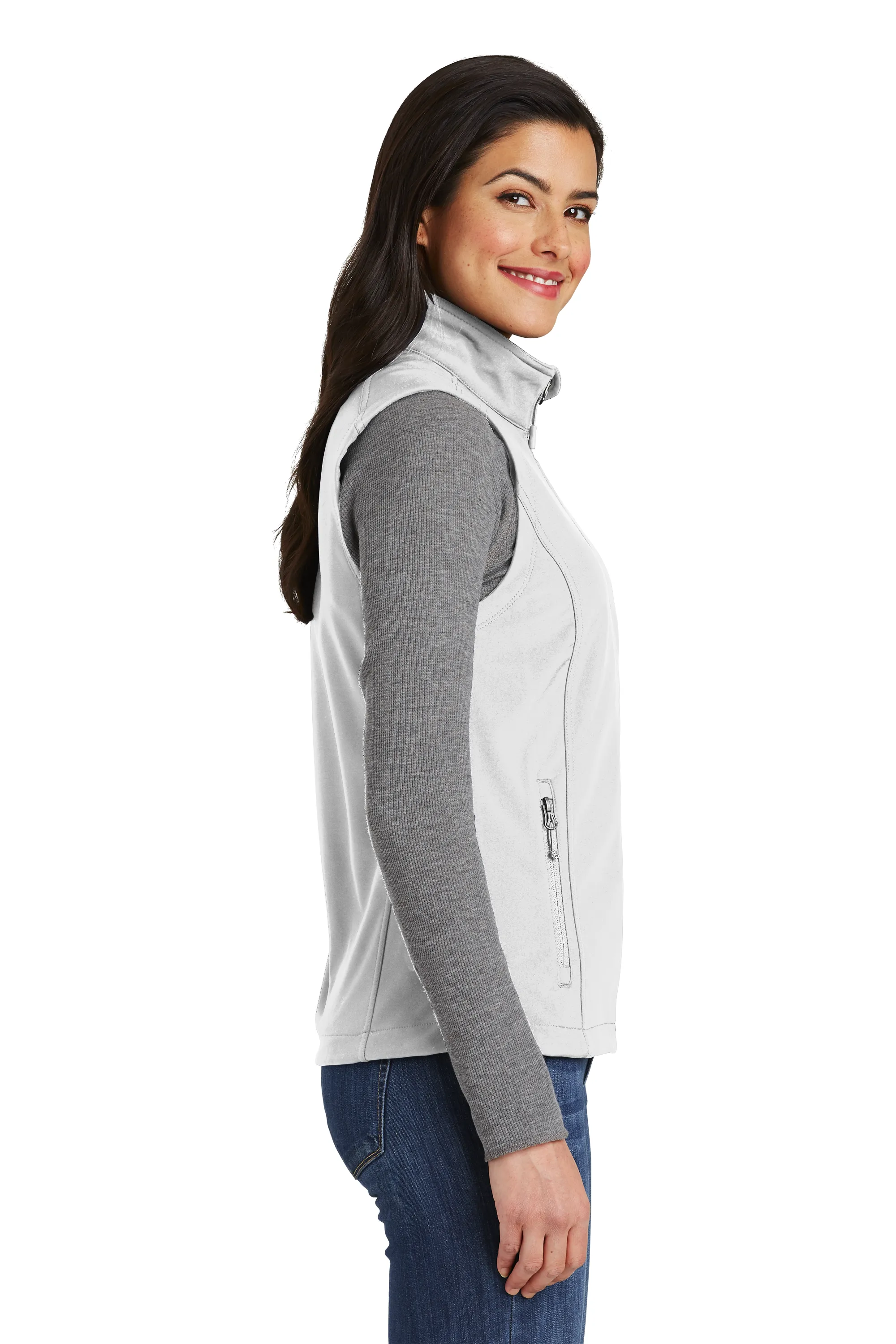 Port Authority® Women's Core Soft Shell Vest - Marshmallow