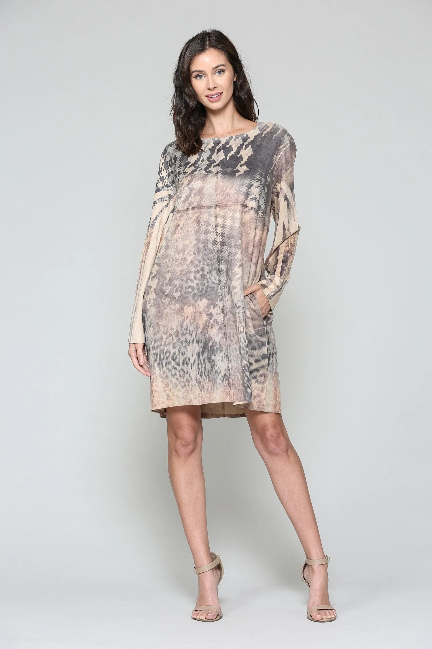 Print Dress w/Pockets - Jaquar