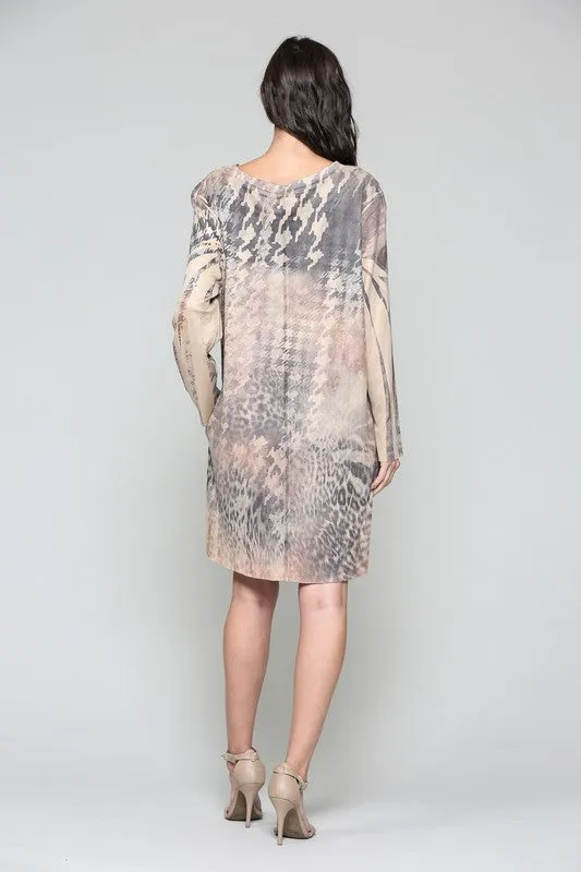 Print Dress w/Pockets - Jaquar