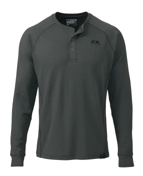 PRO Merino 200 Henley | Gunmetal