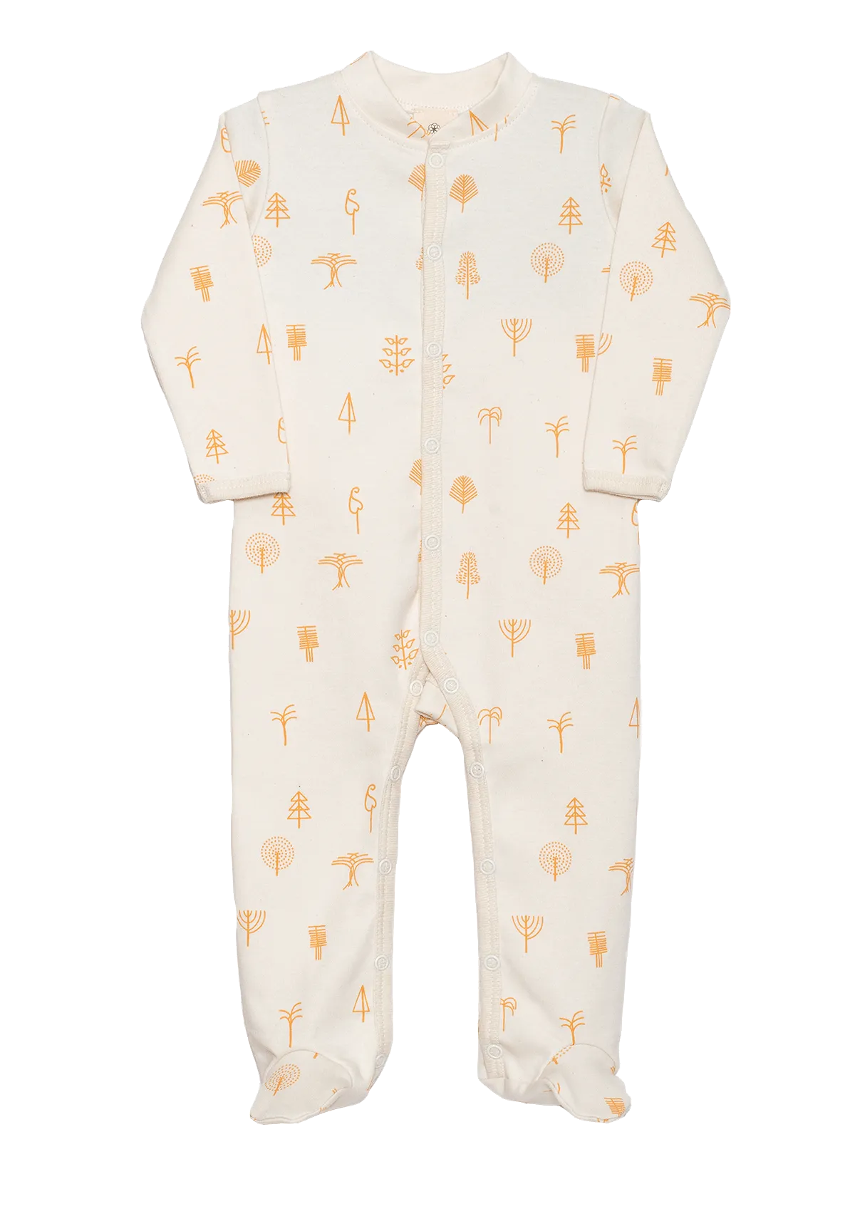 Protective Forest overall sleep-suit footed