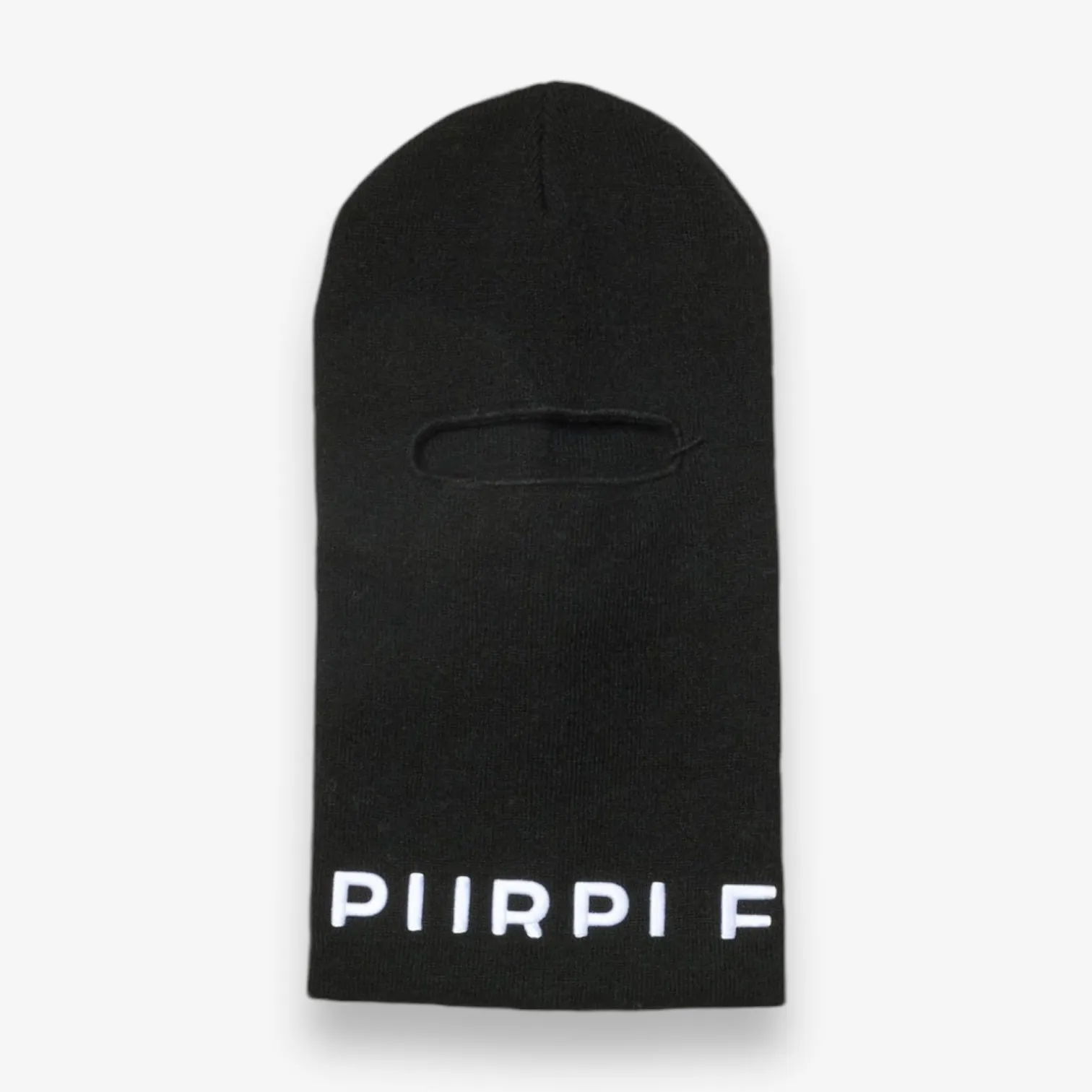 Purple Brand Wordmark Balaclava Black