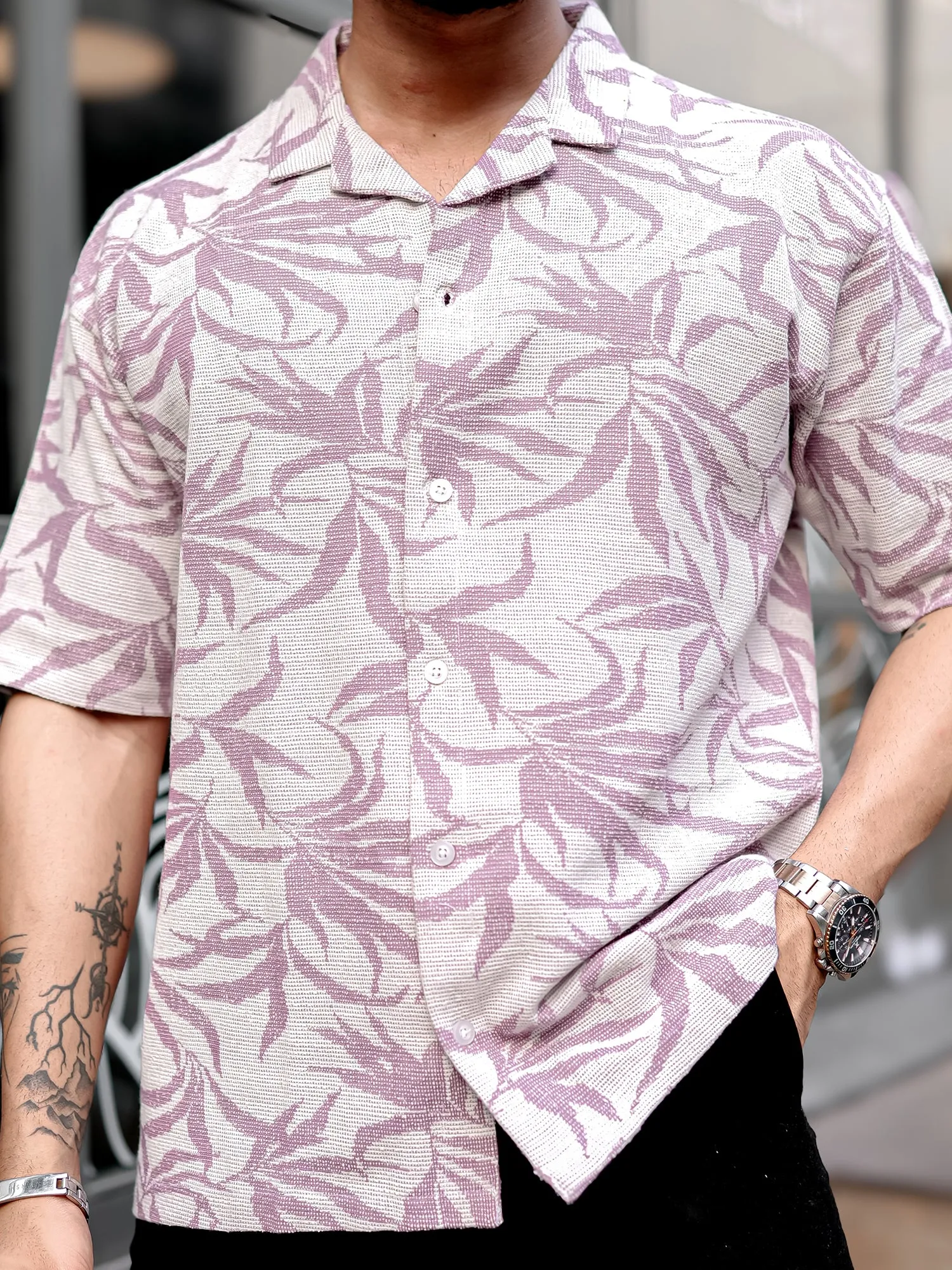 Quad Leaf Lavender Shirt