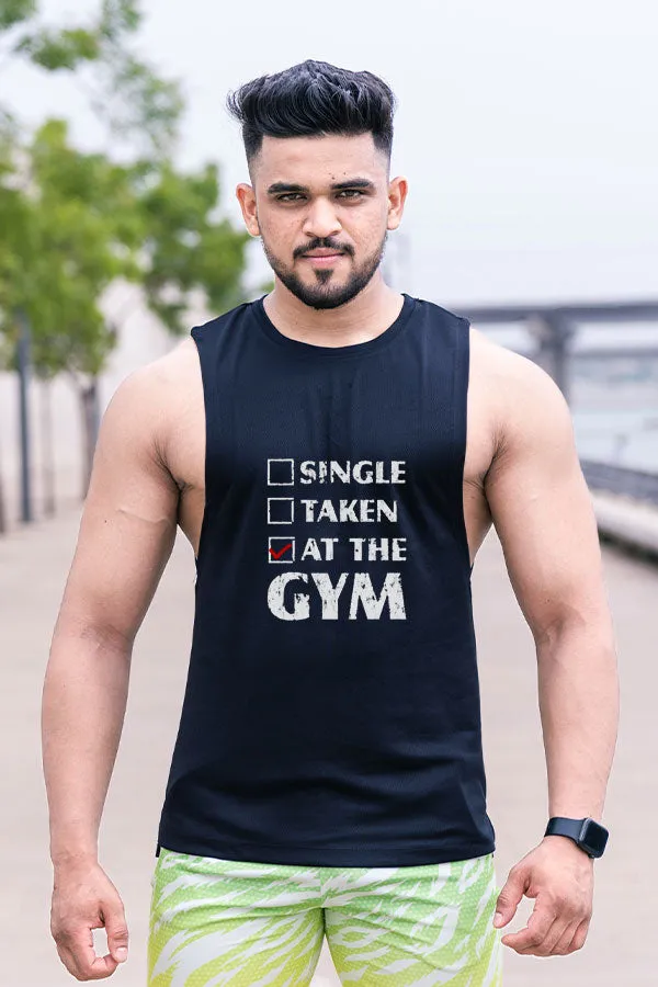 QUIRKY GYM VEST BLACK -GYM QUIZ