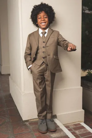 "007" Kids Mocha Suit (5-Piece Set)