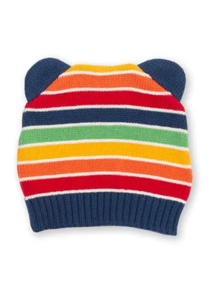 Rainbow knit hat