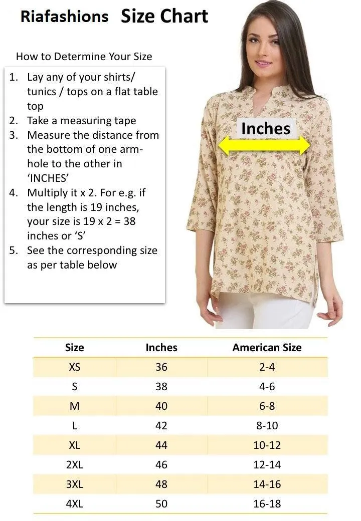 Readymade Printed crepe kurti