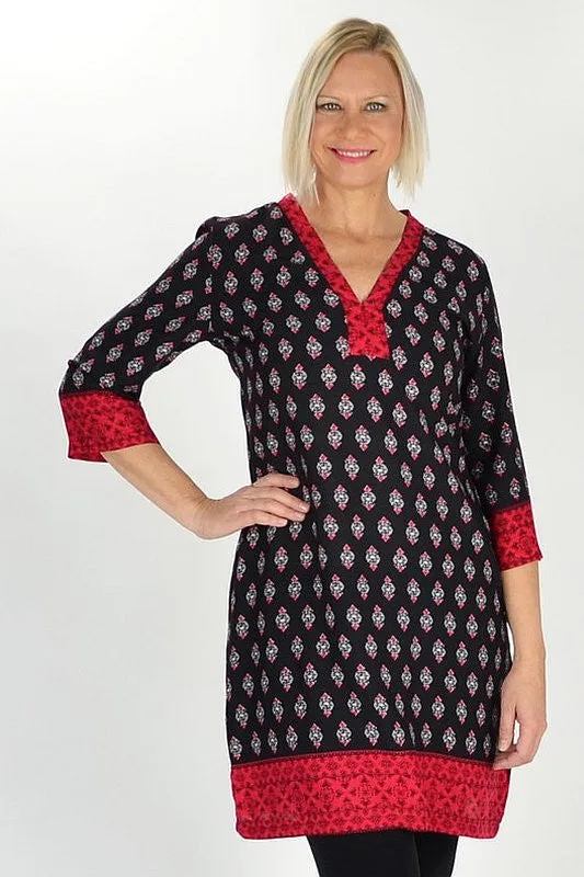 Red Kerala Tunic