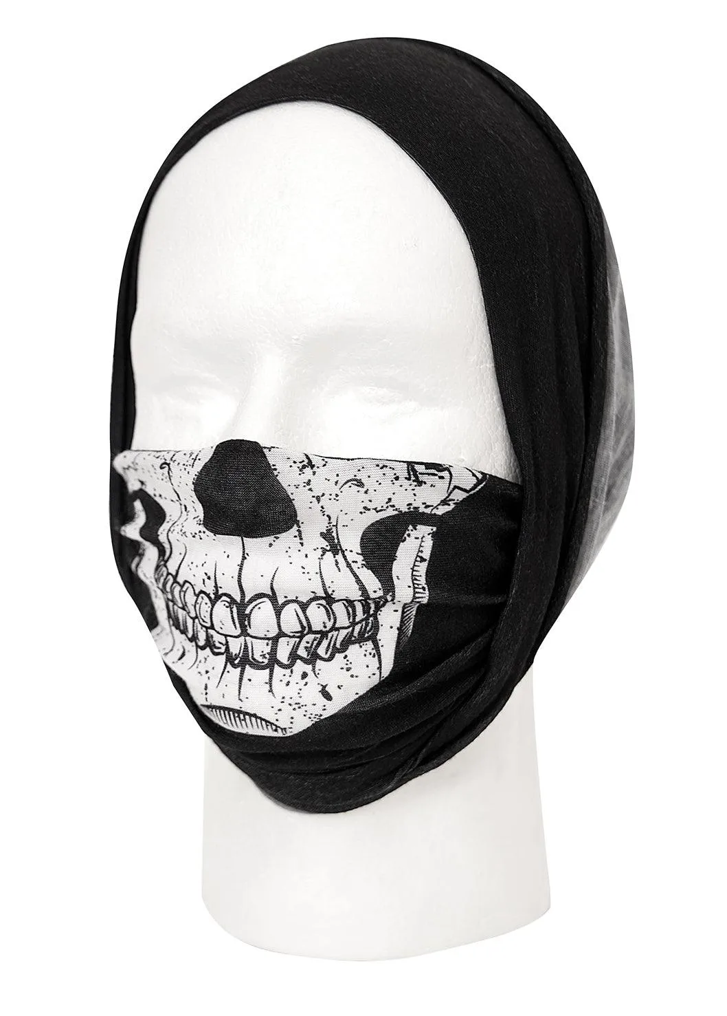 Rothco Multi-Use Neck Gaiter and Face Covering Tactical Wrap - Skull Print