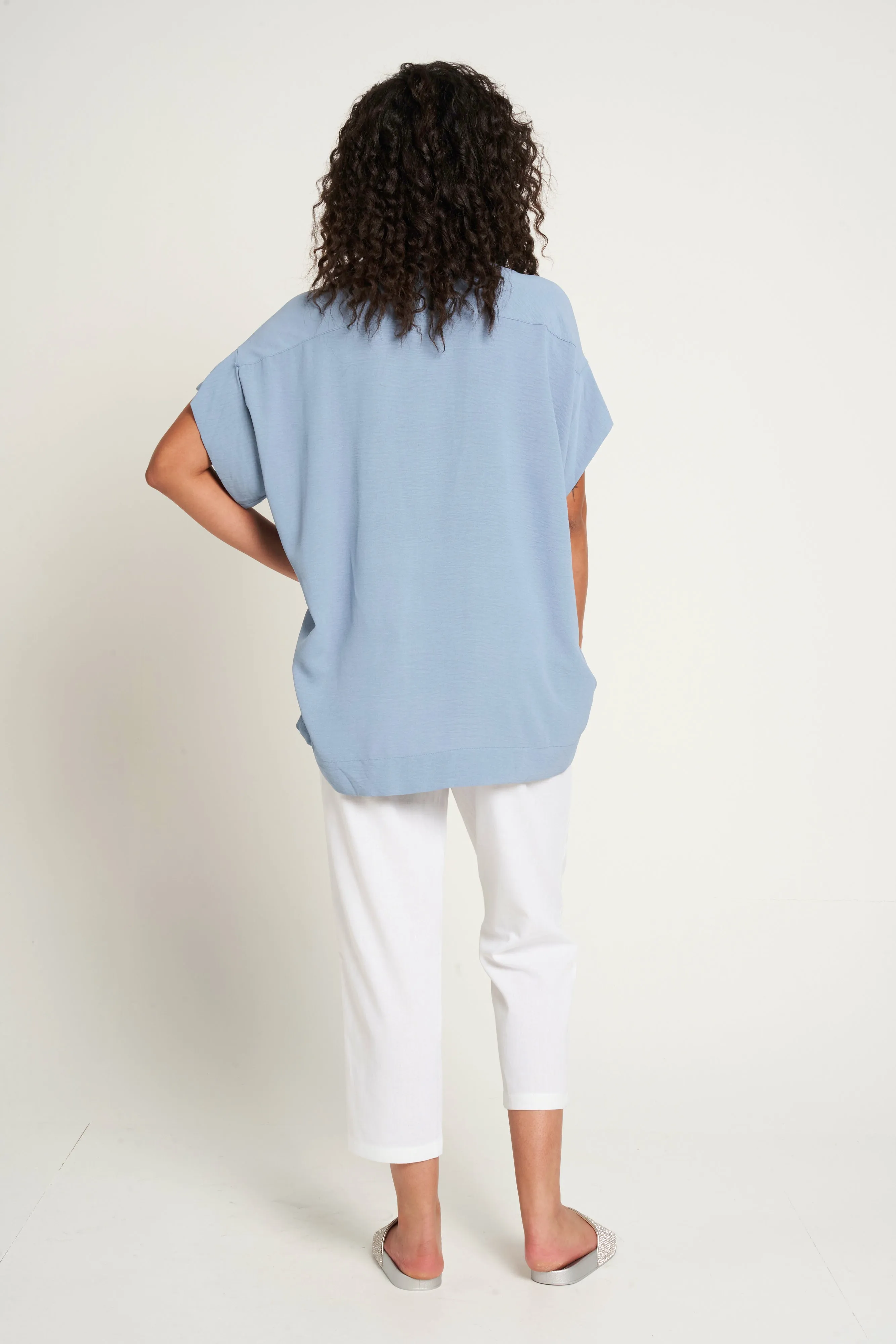 Saloos Deep Cuffs Oversized Shirt