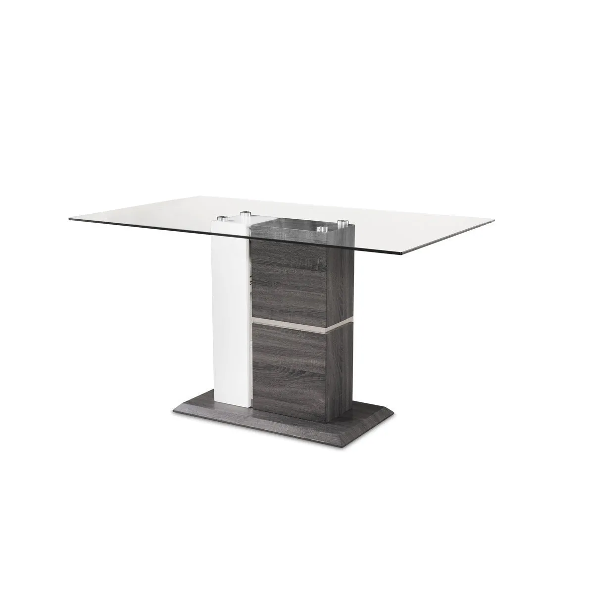 Shirelle Collection Counter Height Glass Top Dining Table