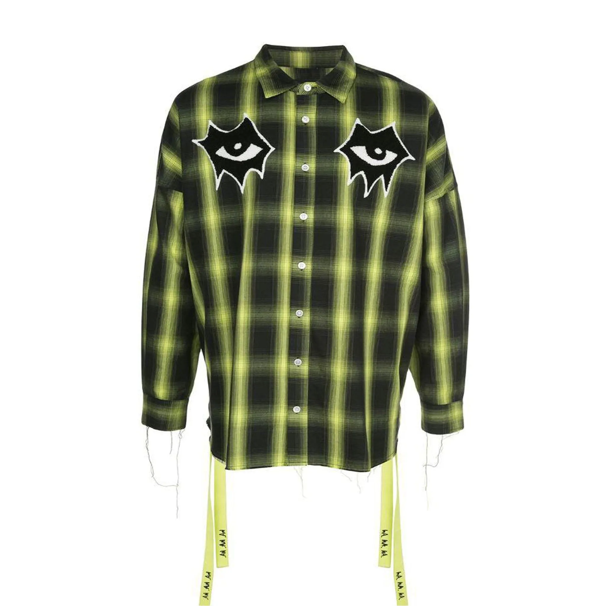 SIGNATURE EYES WOVEN SHIRT YELLOW/BLACK PLAID