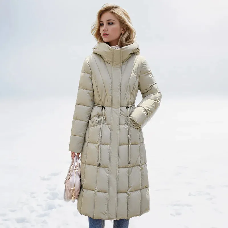 Snow Diva Luxe Long Puffer Coat | Quilted Coat | Puffer Jacket Women | Womens Parka Coat