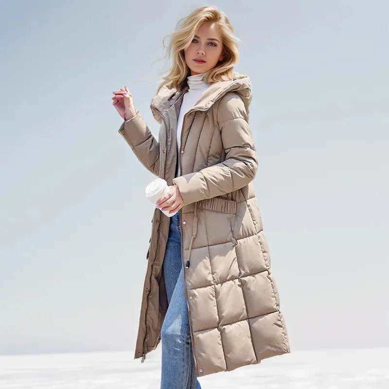 Snow Diva Luxe Long Puffer Coat | Quilted Coat | Puffer Jacket Women | Womens Parka Coat