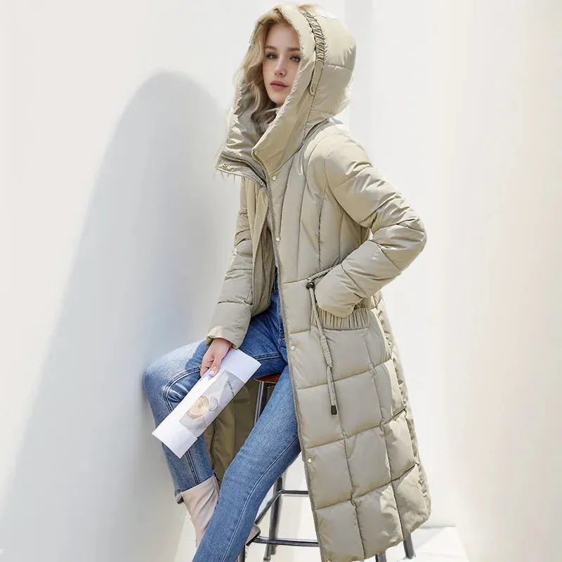 Snow Diva Luxe Long Puffer Coat | Quilted Coat | Puffer Jacket Women | Womens Parka Coat