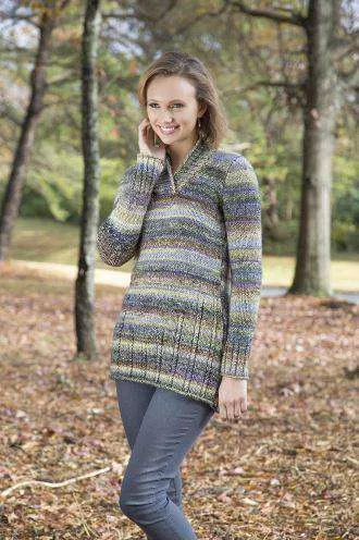 Stairstep Tunic Designed by Universal Yarn Design Team