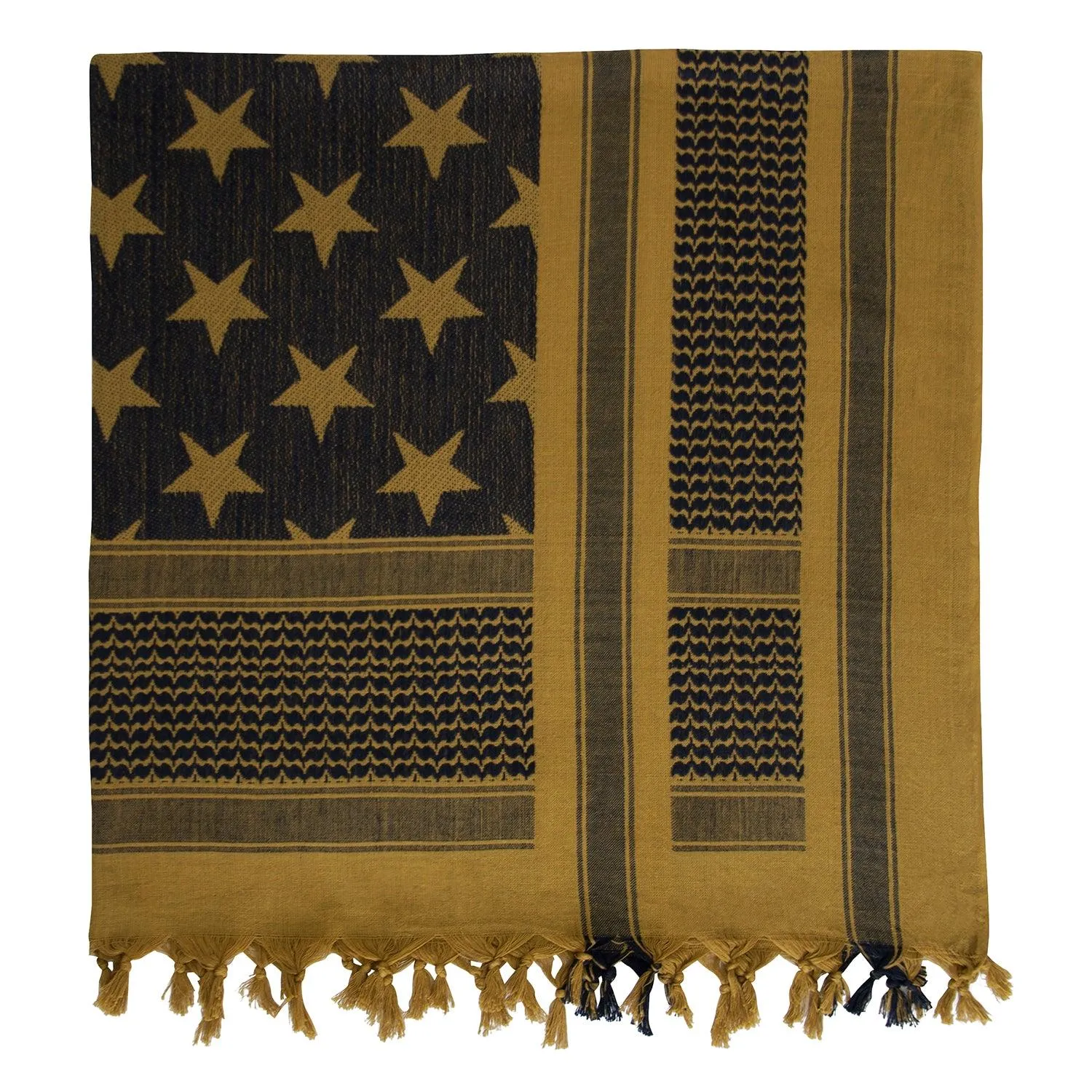 Stars and Stripes US Flag Shemagh Tactical Desert Keffiyeh Scarf