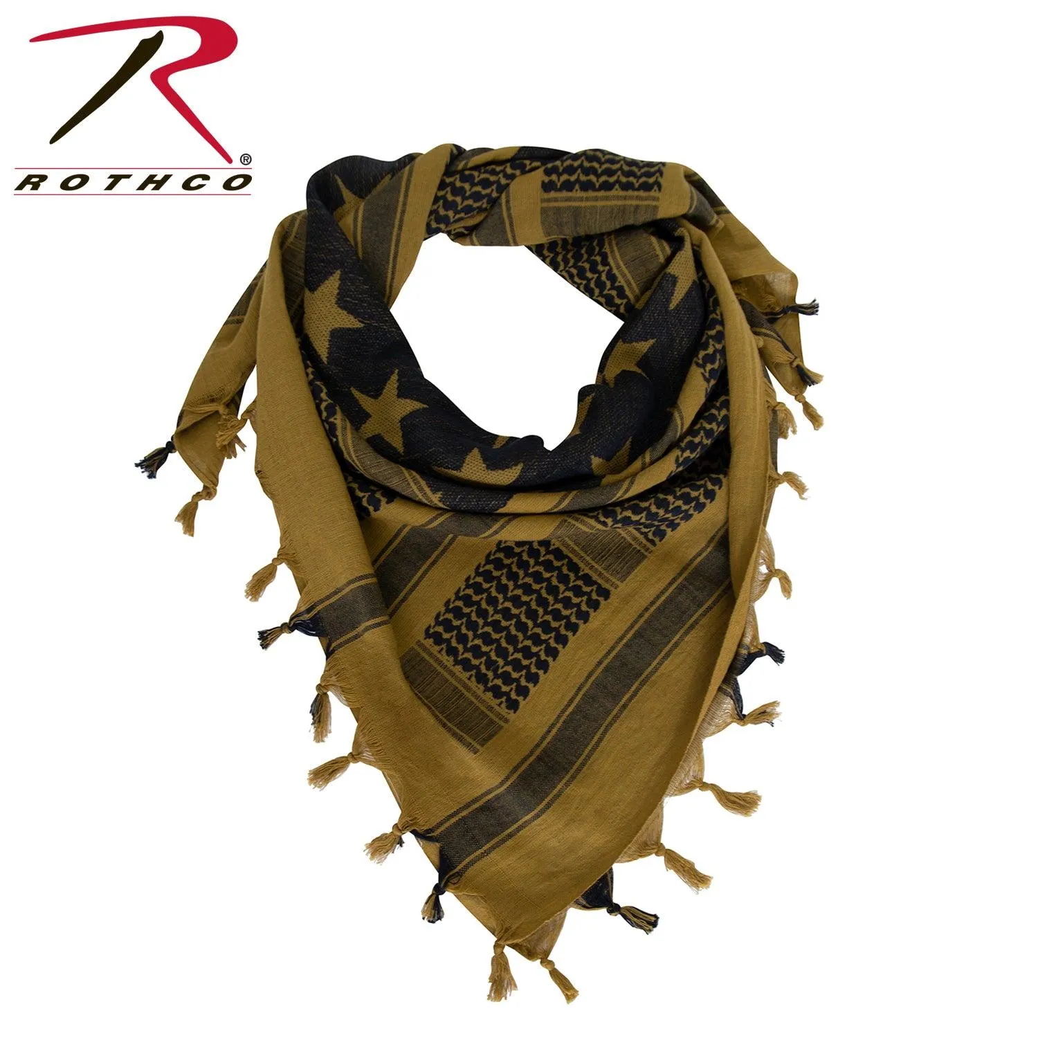 Stars and Stripes US Flag Shemagh Tactical Desert Keffiyeh Scarf