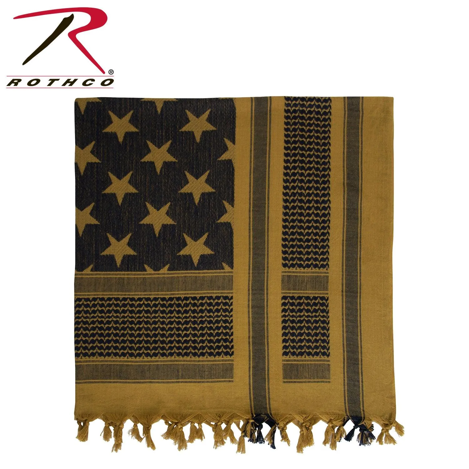 Stars and Stripes US Flag Shemagh Tactical Desert Keffiyeh Scarf