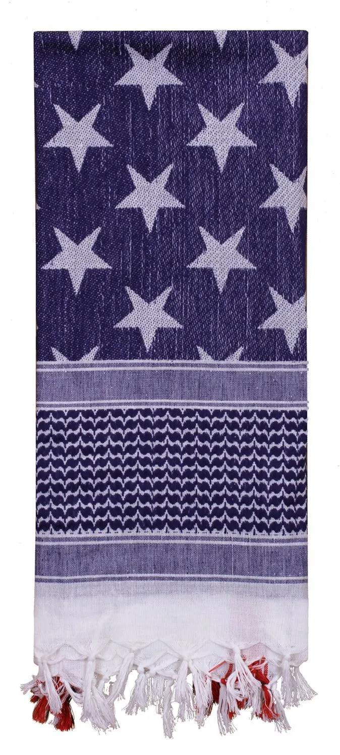 Stars and Stripes US Flag Shemagh Tactical Desert Keffiyeh Scarf