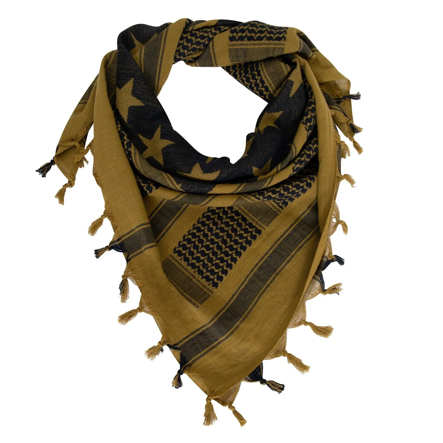 Stars and Stripes US Flag Shemagh Tactical Desert Keffiyeh Scarf