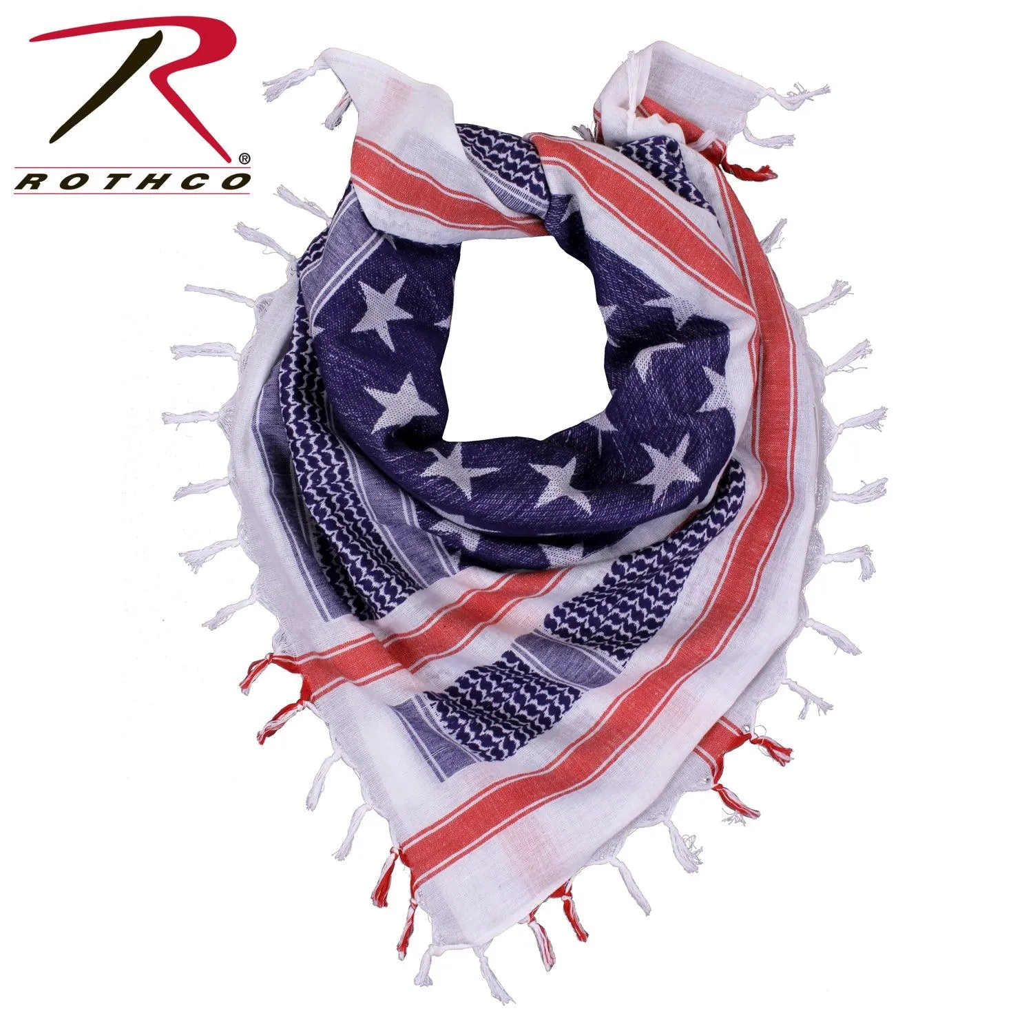 Stars and Stripes US Flag Shemagh Tactical Desert Keffiyeh Scarf