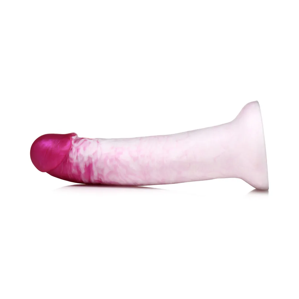 Strap U Real Swirl Realistic Silicone Dildo Pink