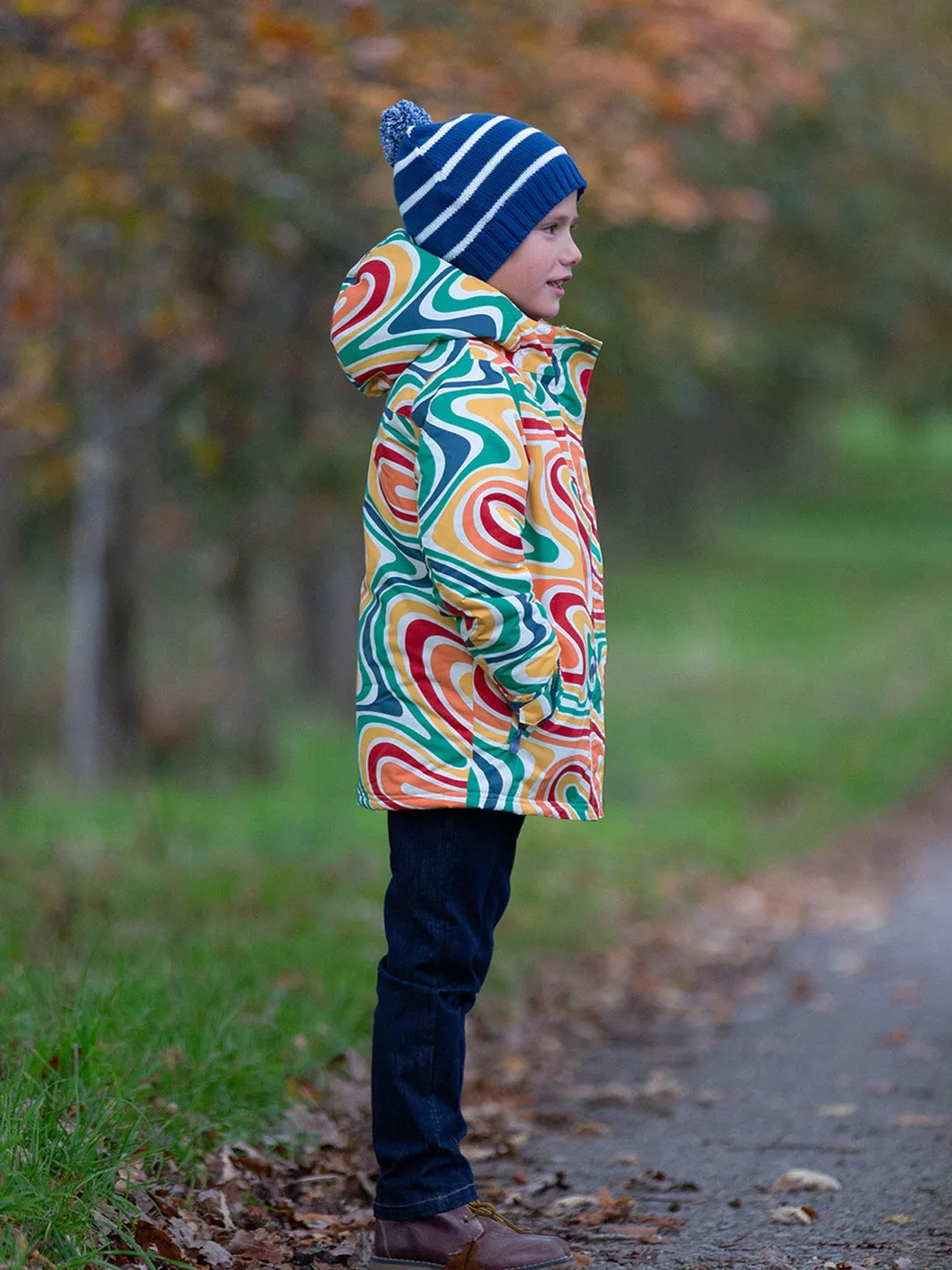 Stripy cosy hat