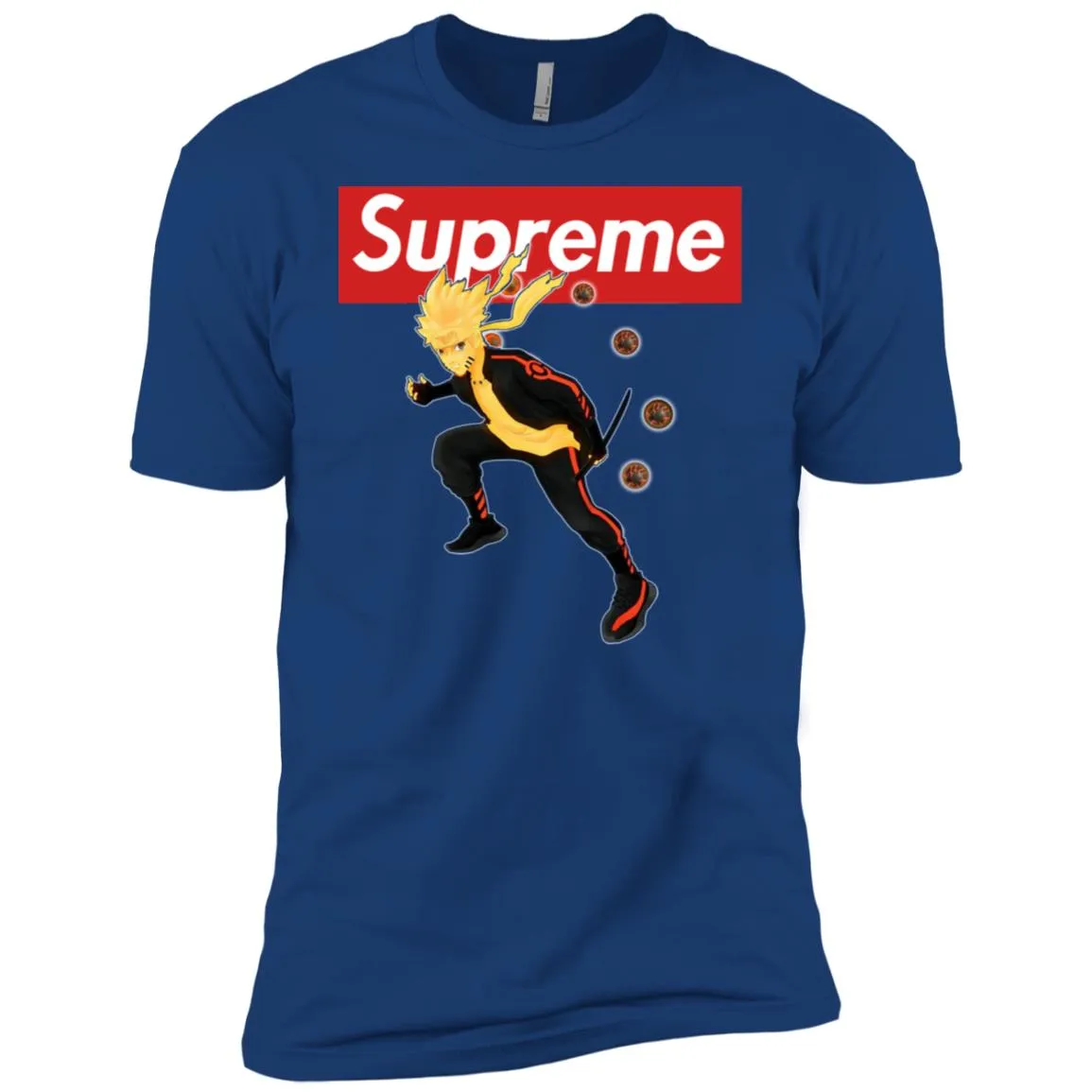 Supreme Naruto T-shirt Men Short Sleeve T-Shirt