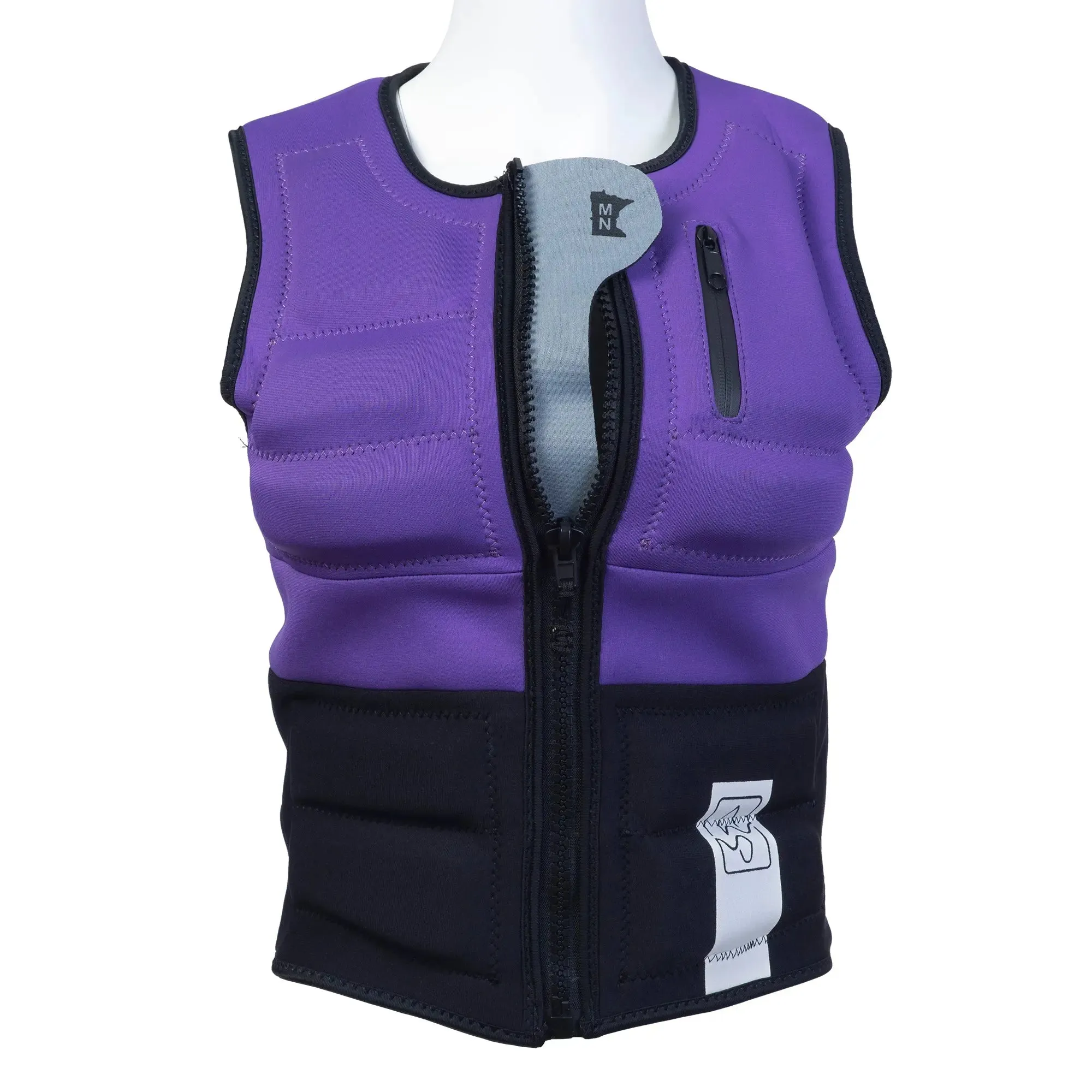 SWELL Wakesurf Vest - Women's Violet - Ultimate Comfort Neoprene Jacket