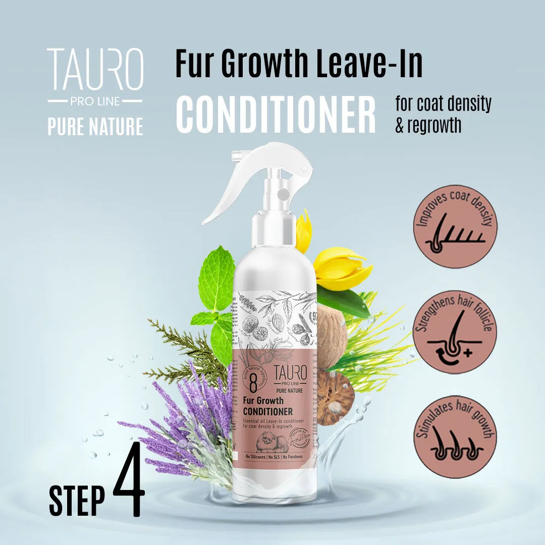 Tauro Pro Line Pure Nature Fur Growth Leave-In Prompting Conditioner Spray For Daily Pet Skin And Coat Care, Hair Regrowth