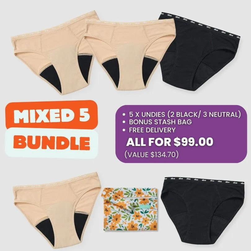 Teen Period Underwear 5 Pack (30% Off   Bonus)