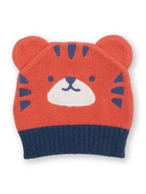 Top tiger knit hat