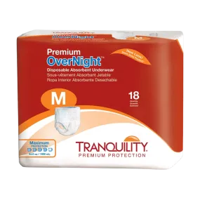 Tranquility Premium Overnight Disposable Absorbent Incontinence Underwear (DAU)