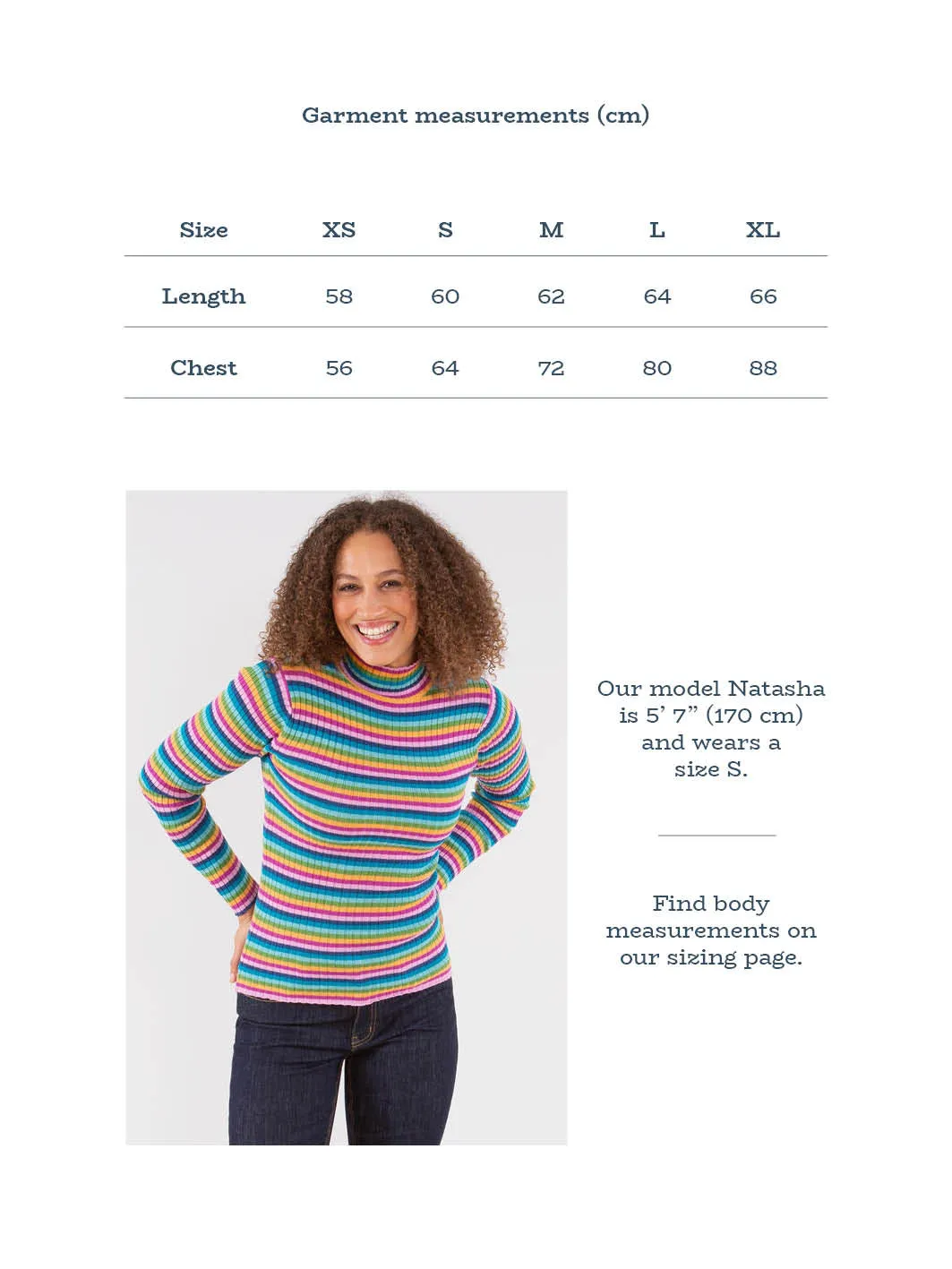 Trigon knit top rainbow