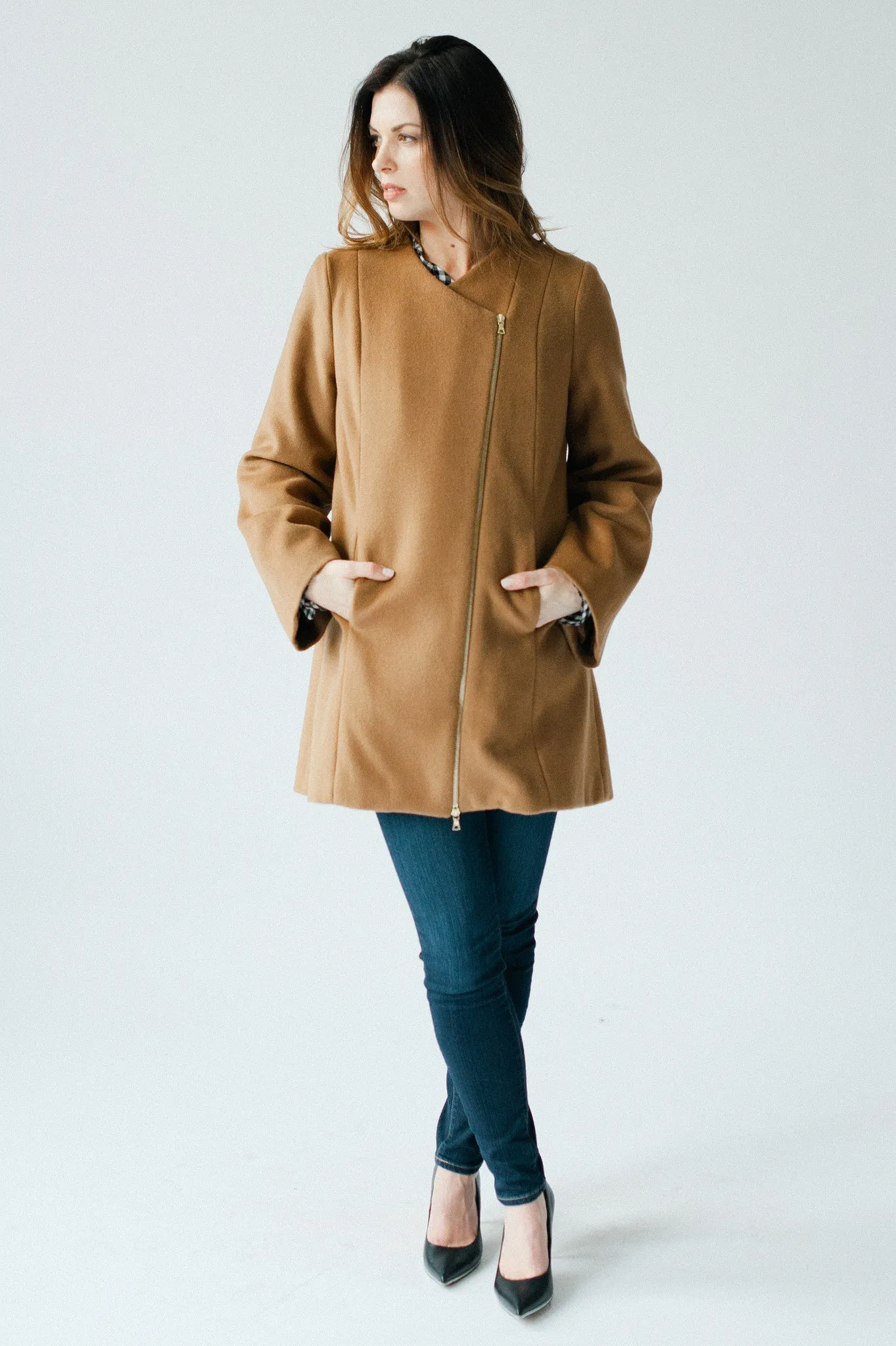 Tuileries Cape Coat - Cognac