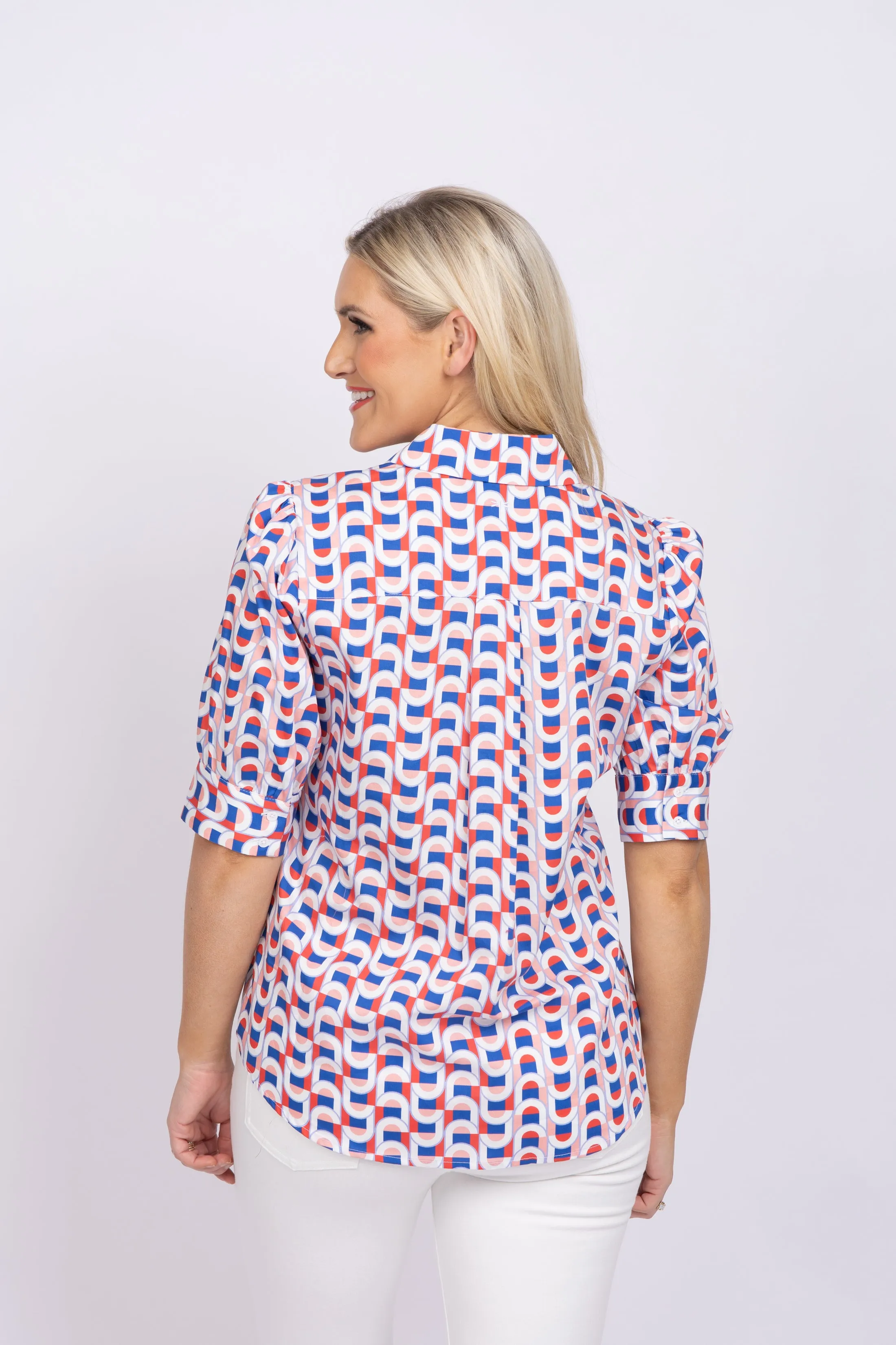 Tyler Boe Alice Poplin Ribbons Tunic in Multi