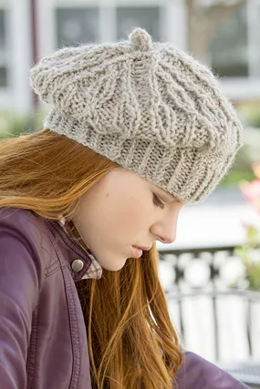 Universal Yarn Deluxe Cable Collection Patterns - Rutherford Beret - PDF Download