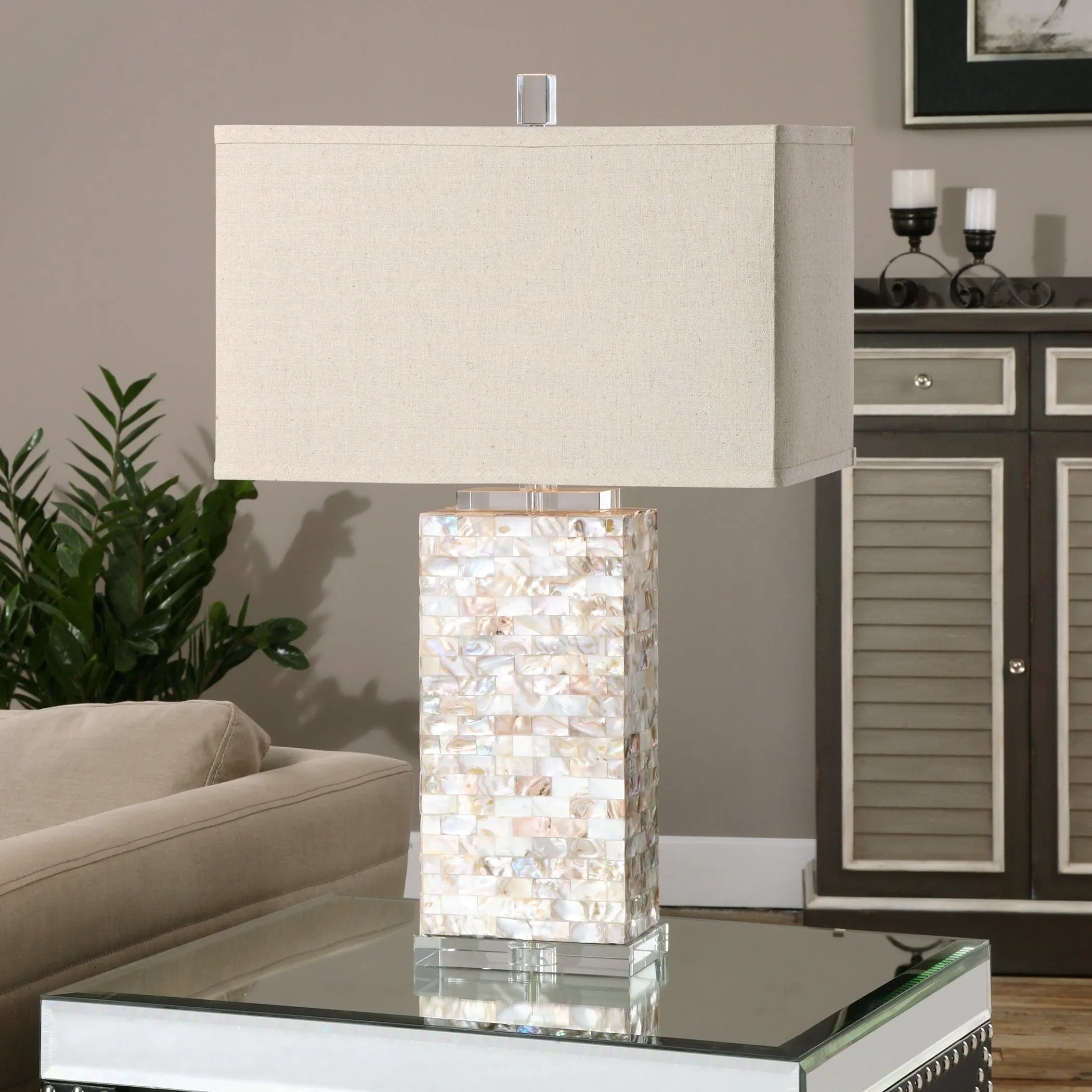 Uttermost Aden Capiz Shell Lamp