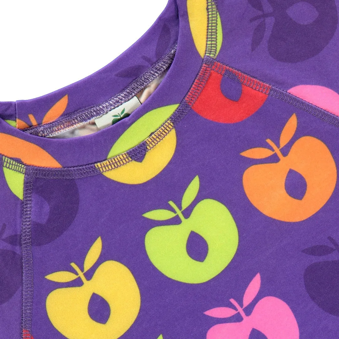 UV50 t-shirt for children with retro apples