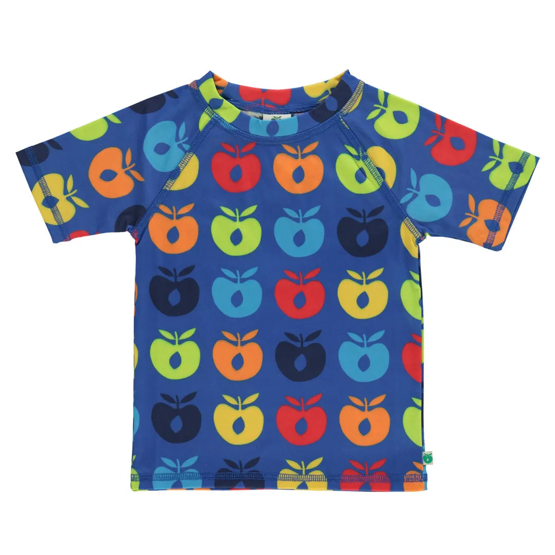 UV50 t-shirt for children with retro apples