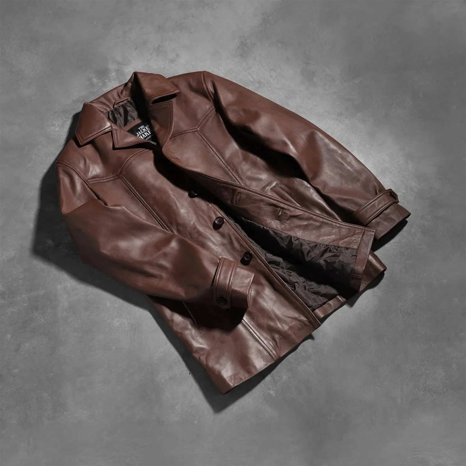 Vincent Alley Brown Leather Jacket