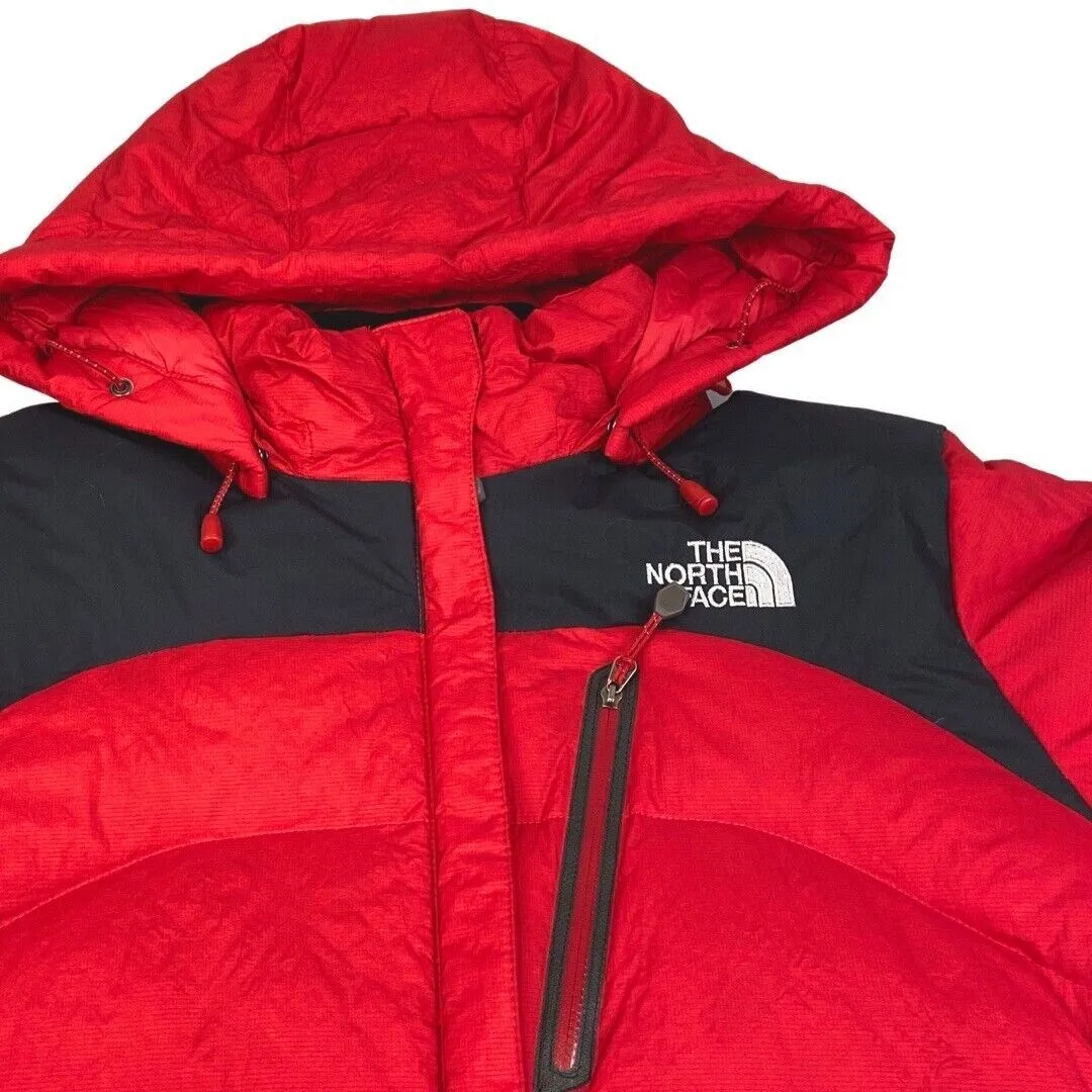 Vintage 90s 00s Red The North Face Summit Series 800 Hooded Puffa Jacket M